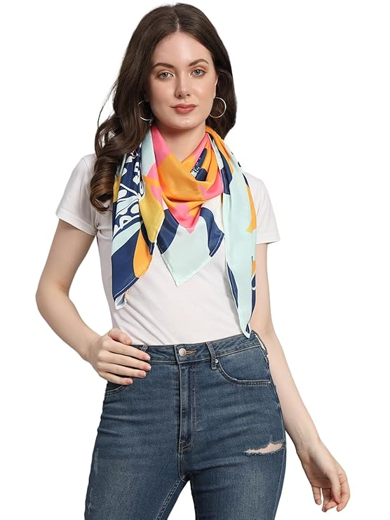 Printed American Crepe Scarves Wholesale